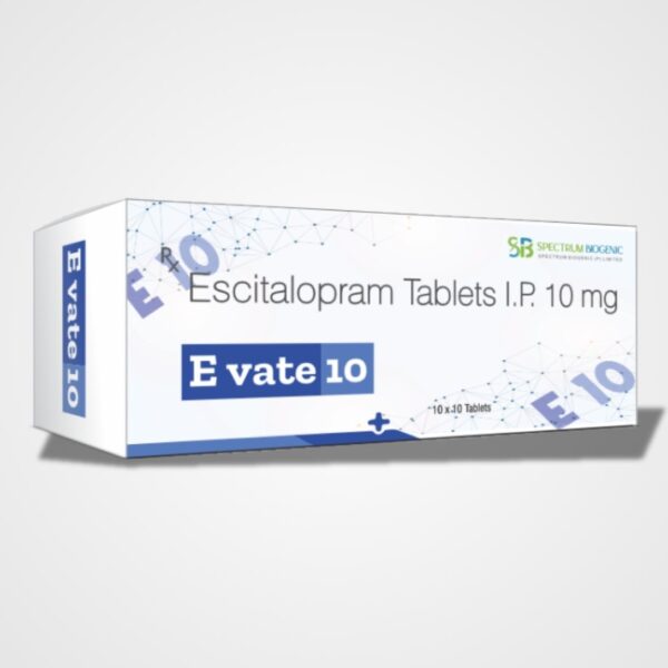 Evate 10: Escitalopram Tablets for Depression and Anxiety Relief
