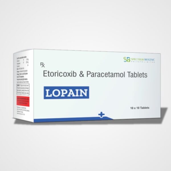 LOPAIN: Etoricoxib & Paracetamol Tablets for Pain and Inflammation Relief